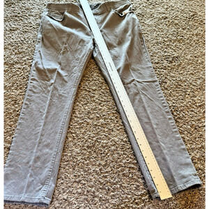 Iron Co. Mens Pants Size 36x32 Gray Chino Straight Leg Cotton Stretch